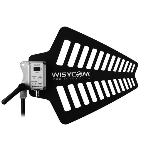 Wisycom LBNA2 Active Wideband Antenna working bandwidth of 470-870 MHz