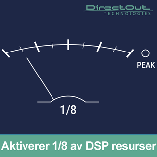 Direct Out MAVEN.A DSP Pack &#197;pner 1/8 av tilgjengelige DSP resurser